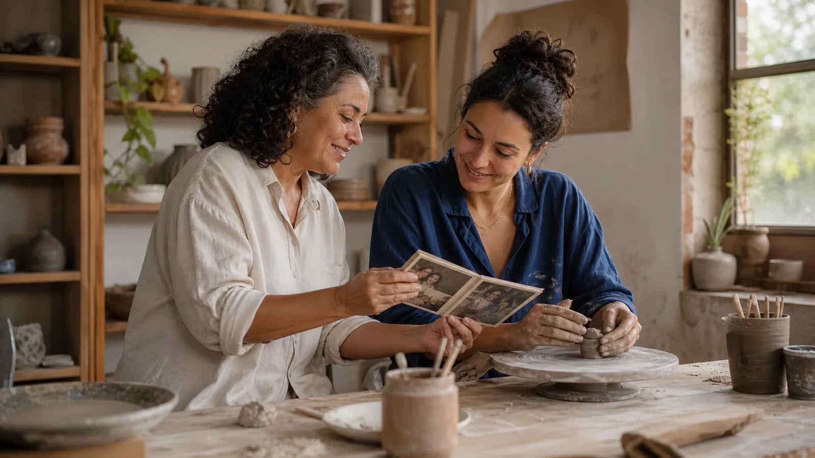 Mãe entrega à filha adulta uma lembrança ligada à história familiar
